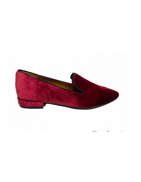 Friulane linea Venturi 6042 velluto e pelle bordo tacco basso