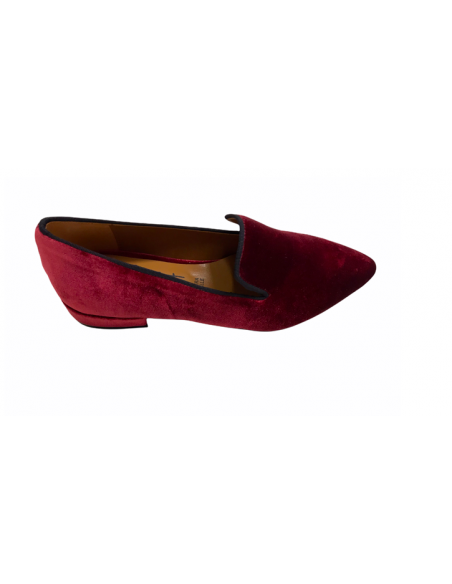 Friulane linea Venturi 6042 velluto e pelle bordo tacco basso