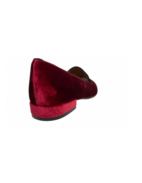 Friulane linea Venturi 6042 velluto e pelle bordo tacco basso