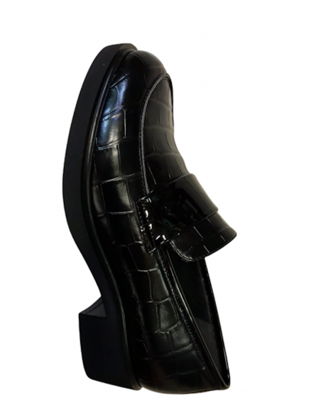 Cinzia soft (PREGUNTA) Mocassino donna iab843742 pelle nera suola rialzata in micro