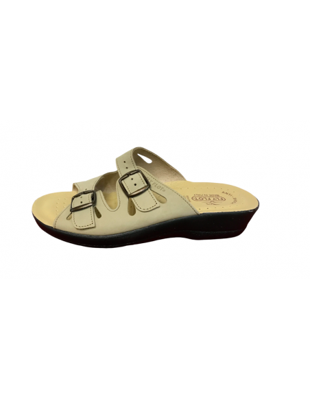 ciabatta fly flot in pelle nabuk 63008 beige Rovere plantare morbido