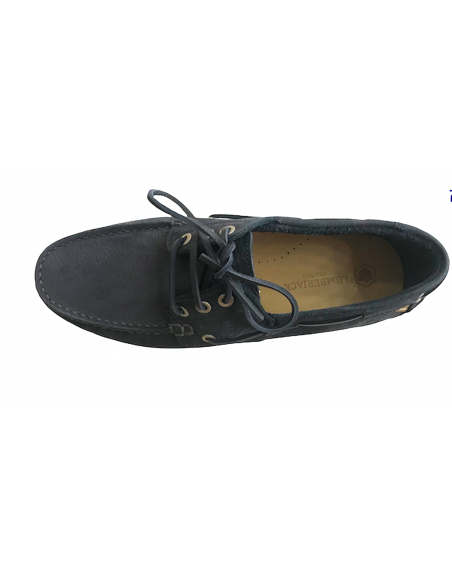 LUMBERJACK navigator sm07804 LA BARCA ALLACCIATA uomo IN NABUK martellato  BLUE