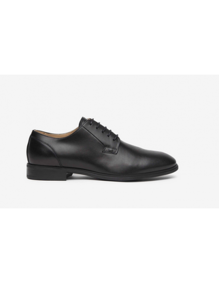 scarpa uomo elegante nero giardini 202304 nero spazzolato allacciata plantare estraibile