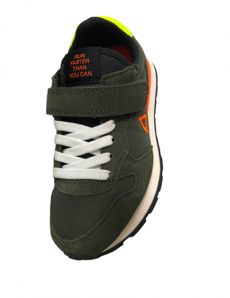 Sneakers SUN 68 Z42302 militare Junior ragazzo plantare relax estraibile novita 22-23