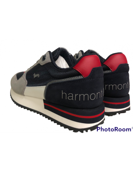 sneaker harmont&blaine uomo GRIGIO blu super confort