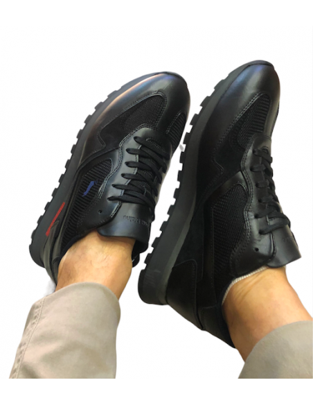 sneaker harmont&blaine uomo CLASSICA NERA super confort
