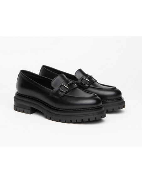 mocassino MORSETTO nero giardini 217715 nero cararmato