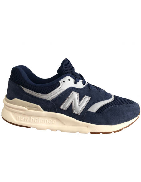 sneacher NEW BALANCE CM997HTF Blu Jeans lavato  ALLACCIATA