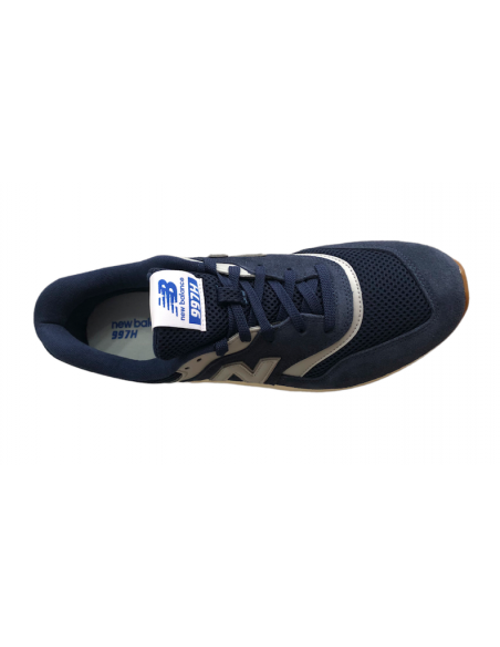 sneacher NEW BALANCE CM997HTF Blu Jeans lavato  ALLACCIATA