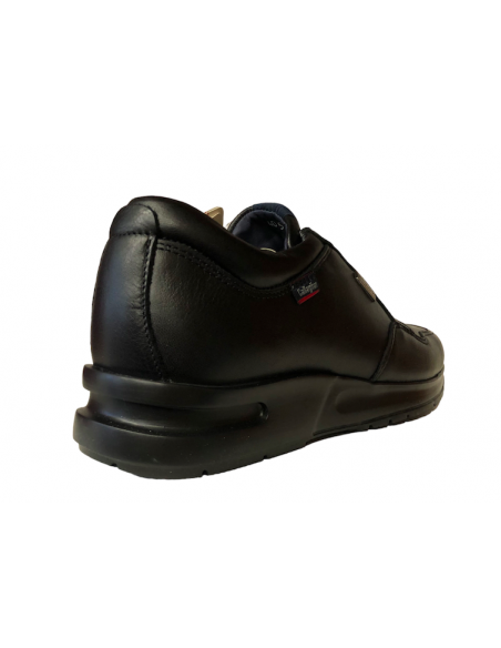 Sneaker UOMO Callaghan 53100 pelle nera suola rialzata ADAPTACTION