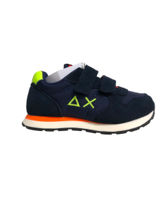 Sneakers SUN 68 Z33302B blu 2 strap plantare estraibile