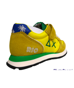 Sneakers SUN 68 Z33305k giallo RIO brasile  1 strap plantare estraibile