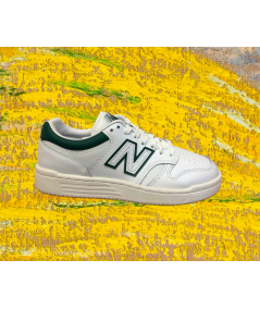 new balance NB BB480LGT Bianco riporto verde