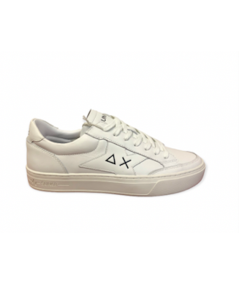 Sneakers SUN 68 UOMO Z33130 CLASSICA Pelle bianco rip nero  plantare relax estraibile novita 2023