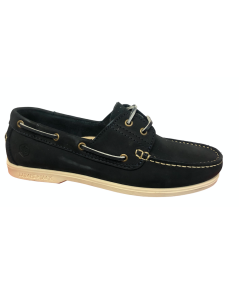 LUMBERJACK navigator sm07804 LA BARCA ALLACCIATA uomo IN NABUK martellato  BLUE