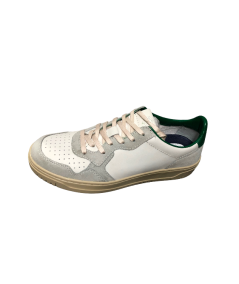 Sneakers LUMBERJACK REBEL SMH 1105-01 pelle fiore Bianco suola vintage flessibile