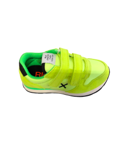 Sneakers bambino SUN 68 Z33301B FLUò Giallo  2 strap plantare estraibile
