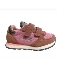 Sneakers SUN 68 Z33403K Pink Rosa Glitter 1 strap plantare estraibile