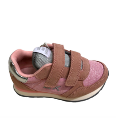 Sneakers SUN 68 Z33403K Pink Rosa Glitter 1 strap plantare estraibile