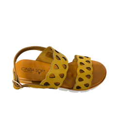 Sandalo CINZIA SOFT ca140575 cuoio giallo laser 2 fascie