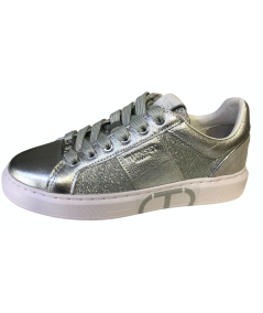 SNEAKER DONNA TWIN SET 231TCT072 PELLE argento  rif argento