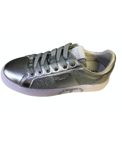 SNEAKER DONNA TWIN SET 231TCT072 PELLE argento  rif argento