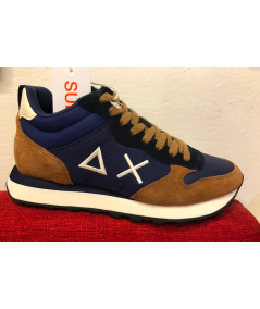 Scarpe Uomo sneakers MID Sun68 Z43108 0793 Tom 2.0 Navy Blue Volpe plantare relax estraibile novita A.Inverno2023
