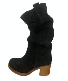 Stivale Jiudit CR11 camoscio nero suola gomma