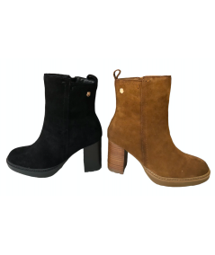 Stivaletto Donna Carmela 161108 camoscio marrone tacco e plato