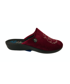 Ciabatta pantofola FLY FLOT P3W87PD VELLUTO BORDO  ZEPPA BASSA  CM 3