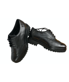 Cinzia soft (PREGUNTA) allacciato FRANCESINAdonna iv 4420698 pelle nera suola rialzata in micro