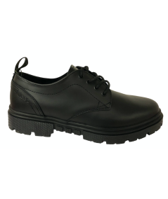 Allacciato  uomo JEEP 32043a ingrassato pelle nera allacciata liscia cararmato linea martens