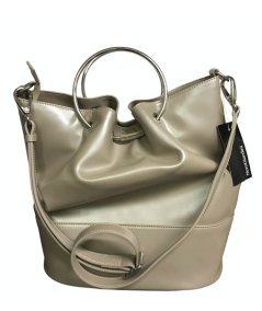 borsa Donna 2 manici e tracolla  nero giardini 945050 perlato