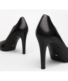 scarpa Decolte donna nero giardini 211070 classica comoda di pelle nera