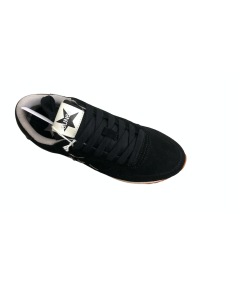 Sneakers SUN 68 Donna Z43213  camoscio nero  plantare relax estraibile novita 2024