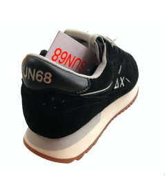 Sneakers SUN 68 Donna Z43213  camoscio nero  plantare relax estraibile novita 2024