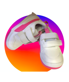 SNEAKER bambina PUMA MultiFlex 380741  PELLE Bianco  rip rosa