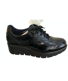 Sneaker donna Callaghan 32102 Maplak nera  suola rialzata adaptaction