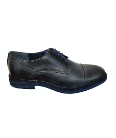 Uomo francesina Nicola benson 10004 Vitello blu spazzolato suola leggerissima