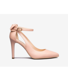 chanel pelle Nero Giardini  211072 nappa beige rose morbida tacco 9,5 fine comodo