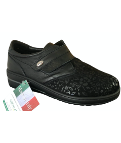 grunland nile sc 5222 neropelle nabuk plantare estraibile predisposto, TOMAIA  elasticizzata
