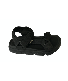 SANDALO DONNA  JEEP  JL41613 DAYTONA nero tessuto e strap antibatterica soft