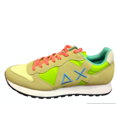 Sneakers SUN 68 UOMO 34115 Camoscio e tessuto giallo laimon flou traspirante