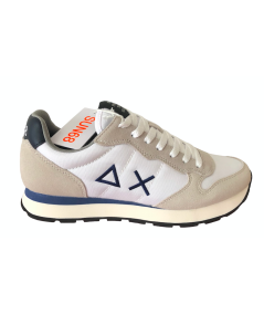 Sneakers SUN 68 UOMO 44101 Camoscio e tessuto bianco r.blu   A.I. 24-25