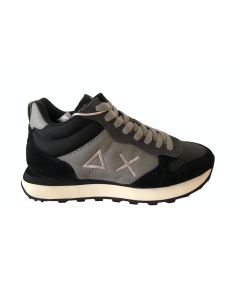 Sneakers (MID) SUN 68 UOMO 44108 Camoscio e tessuto NERO r.GRIGIO  A.I. 24-25