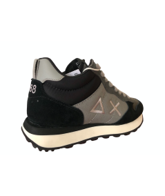 Sneakers (MID) SUN 68 UOMO 44108 Camoscio e tessuto NERO r.GRIGIO  A.I. 24-25