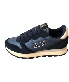 Sneakers SUN 68 Donna Z44203  tessuto e camoscio BLU bicolore plantare relax estraibile novita 24-25