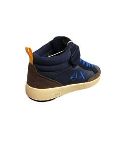 Sneakers MID -SUN 68 Ragazzo 44350 Camoscio e similpelle BLU R. marrone   A.I. 24-25