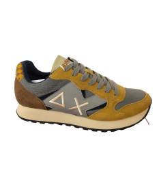 Sneakers SUN 68 UOMO 44117 Camoscio e tessuto grigio Giallo A.I. 24-25 EDIZ LIMITATA