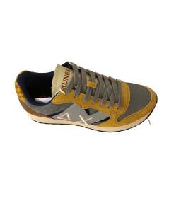 Sneakers SUN 68 UOMO 44117 Camoscio e tessuto grigio Giallo A.I. 24-25 EDIZ LIMITATA